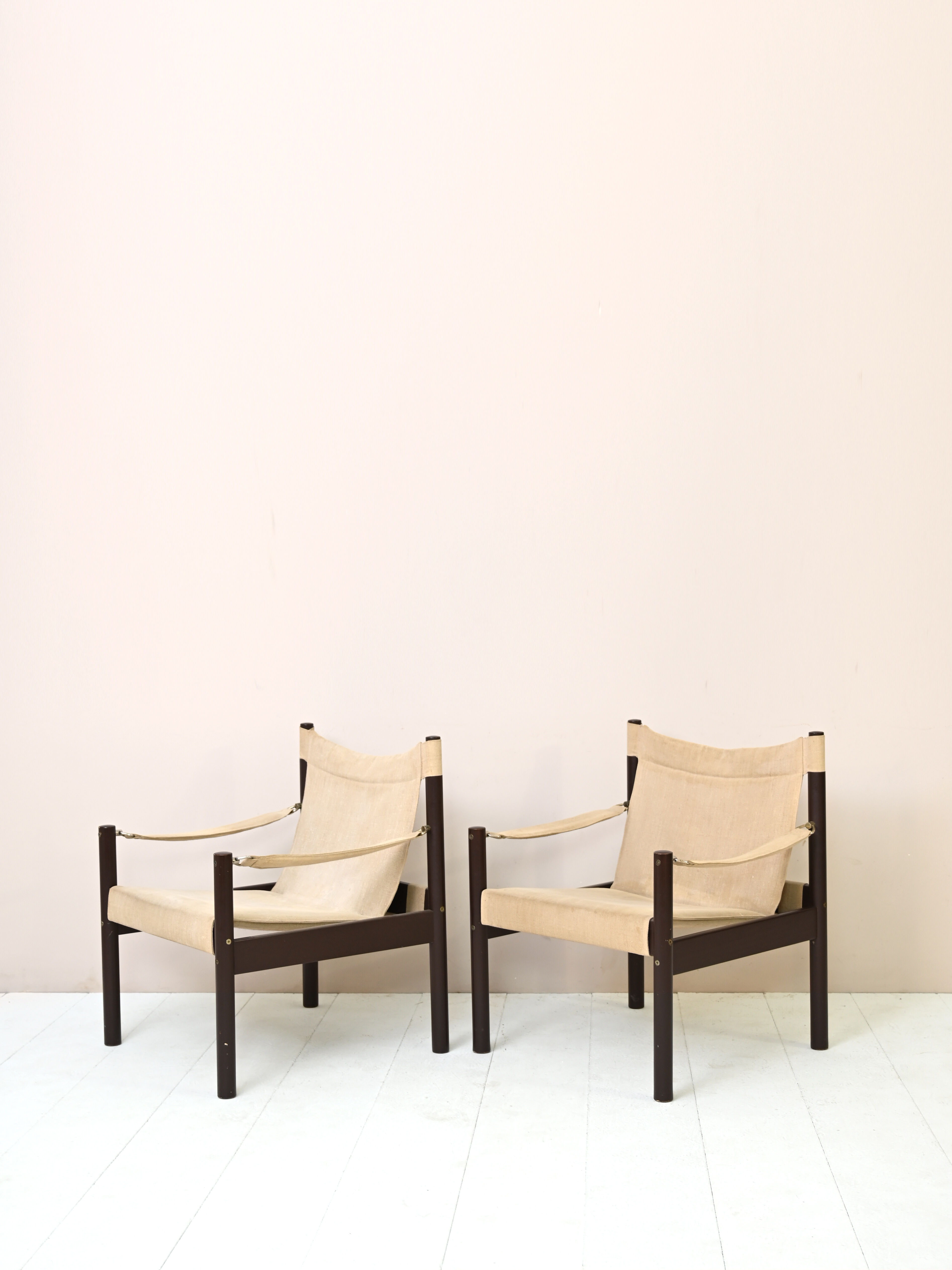 Scandinavian 'Safari Chair' style armchairs