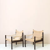 Scandinavian 'Safari Chair' style armchairs