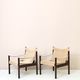 Scandinavian 'Safari Chair' style armchairs