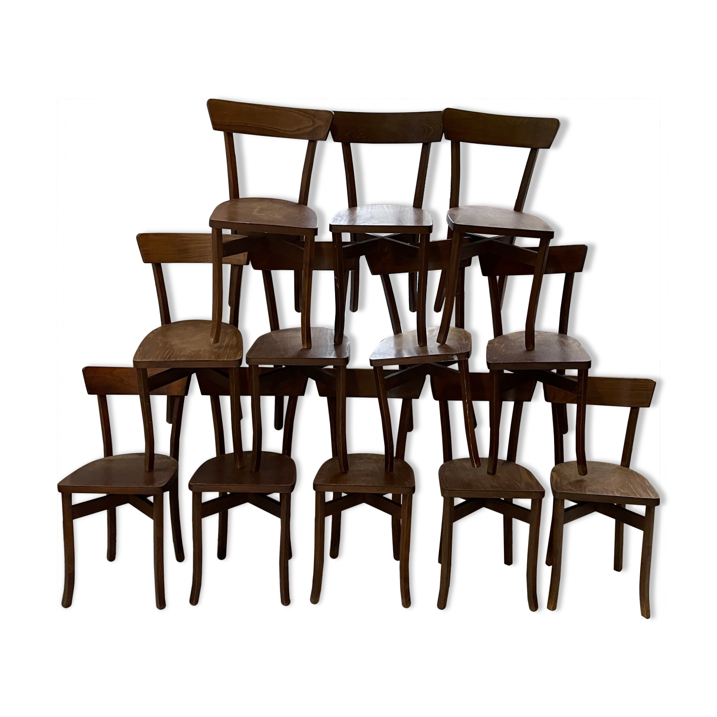 12 Baumann bistro chairs