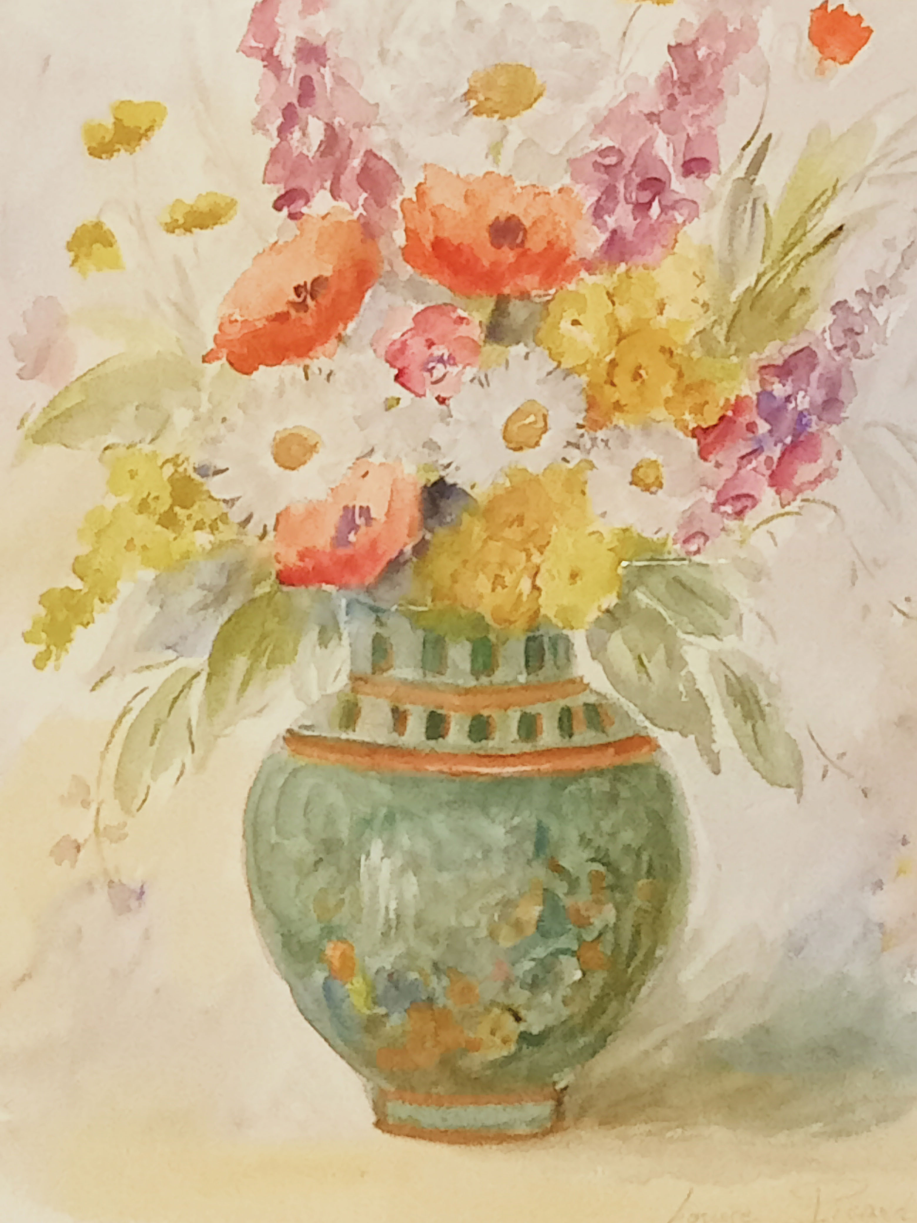 Original watercolor Louise Picard