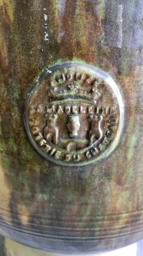 Large glazed terracotta flower pot the Madeleine Anduze