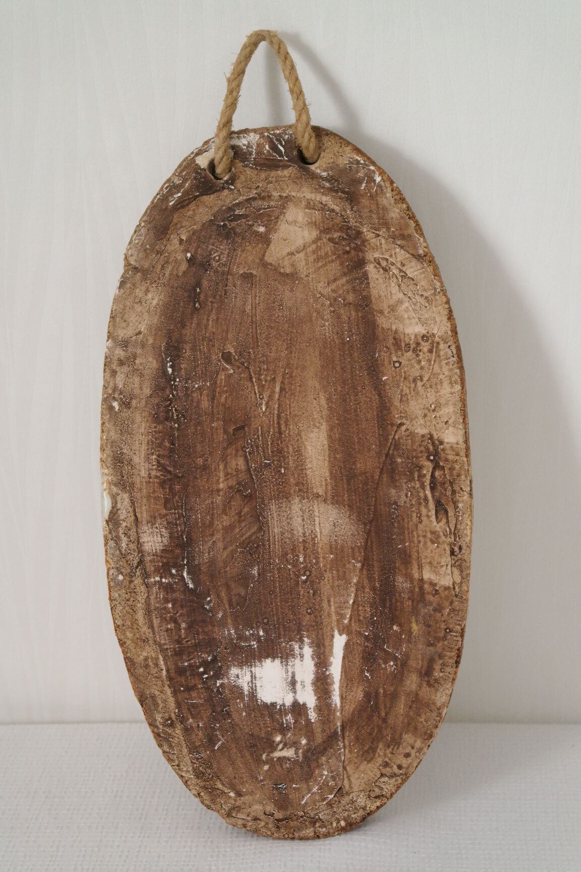 Vallauris ceramic mirror decorated with flowers, circa 1960