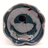 Spanish cup in midnight blue ceramic spotted with black by Ignacio Buxo