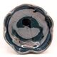 Spanish cup in midnight blue ceramic spotted with black by Ignacio Buxo