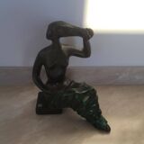 Design Midcentury Ceramic Sculpture "Lady" by Jitka Forejtova, 1960s