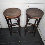 Pair of bentwood bistro stools
