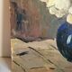 Huile sur panneau germaine luquet bouquet de fleurs