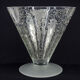 Antique Baccarat Etched Baroque & Mascaron Large Vase