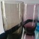 Set of 6 50s colored water glasses