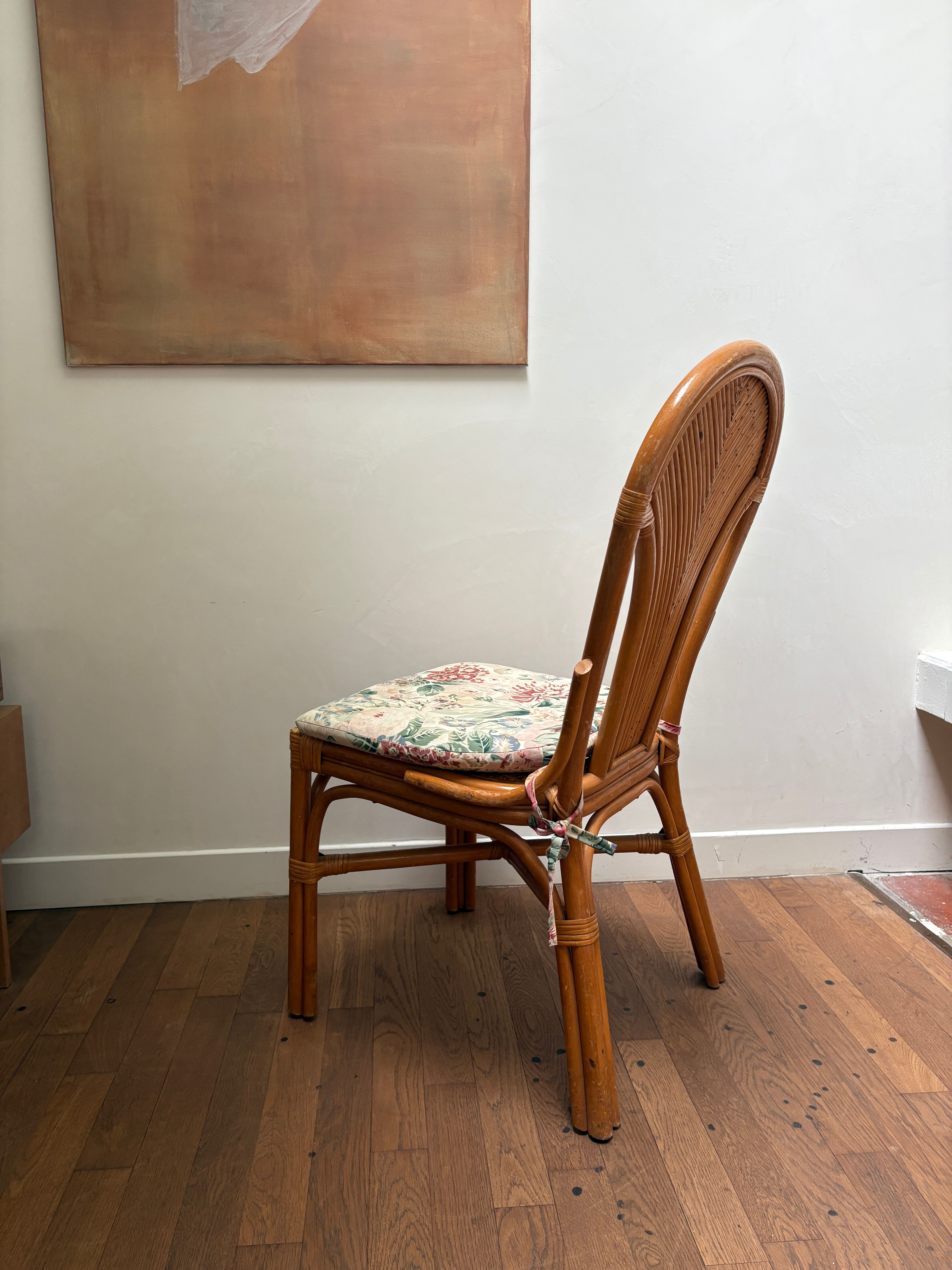 Set of 4 rattan chairs