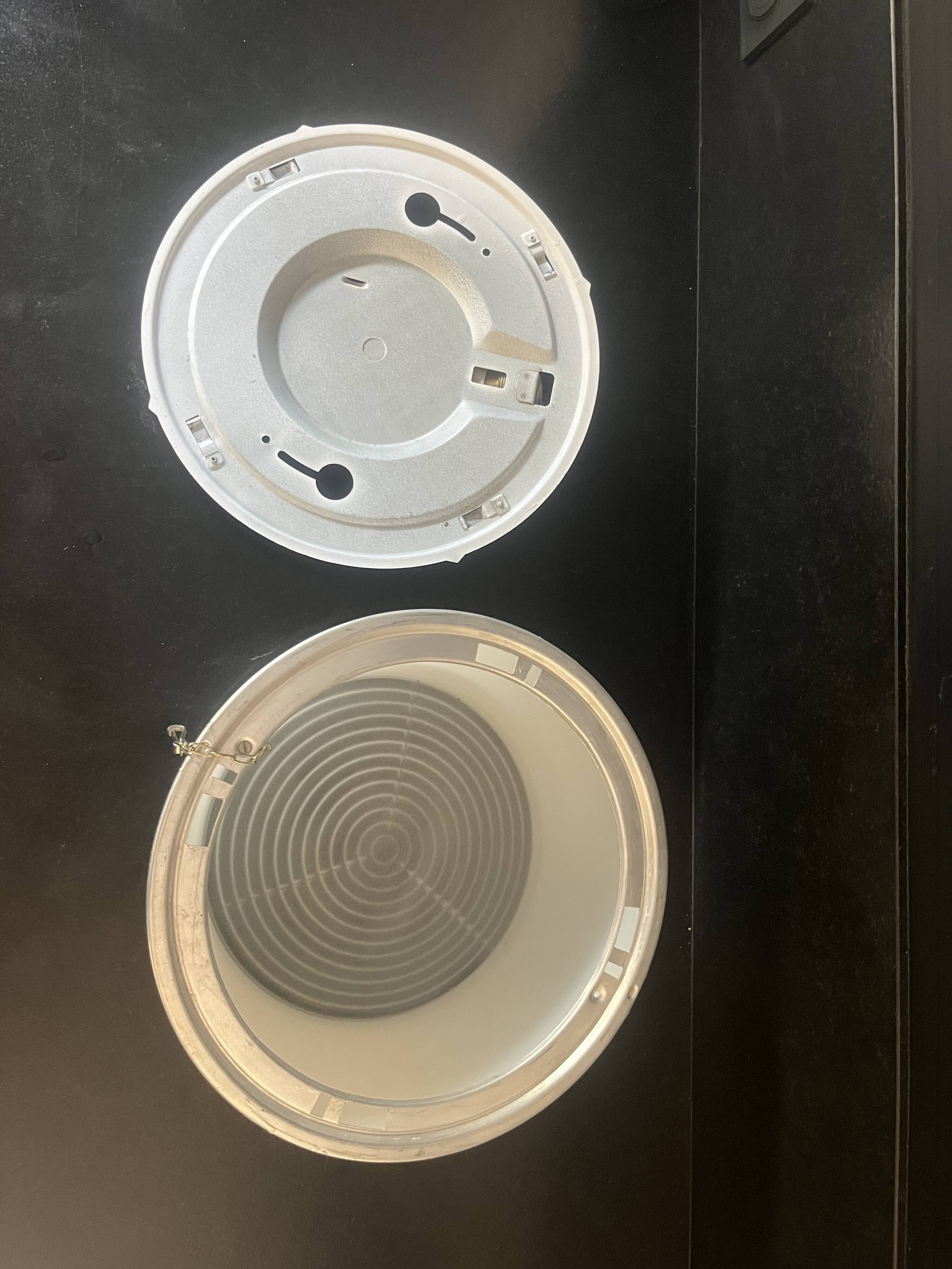 Holophane glass ceiling light