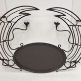 Vintage plant-bearing mirror in art nouveau style