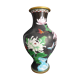 Vase in Chinese partitioned enamel butterflies