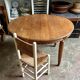 Dark wood dining table