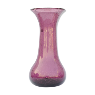 Purple glass vase