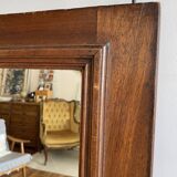 Vintage wooden door mirror 132x79