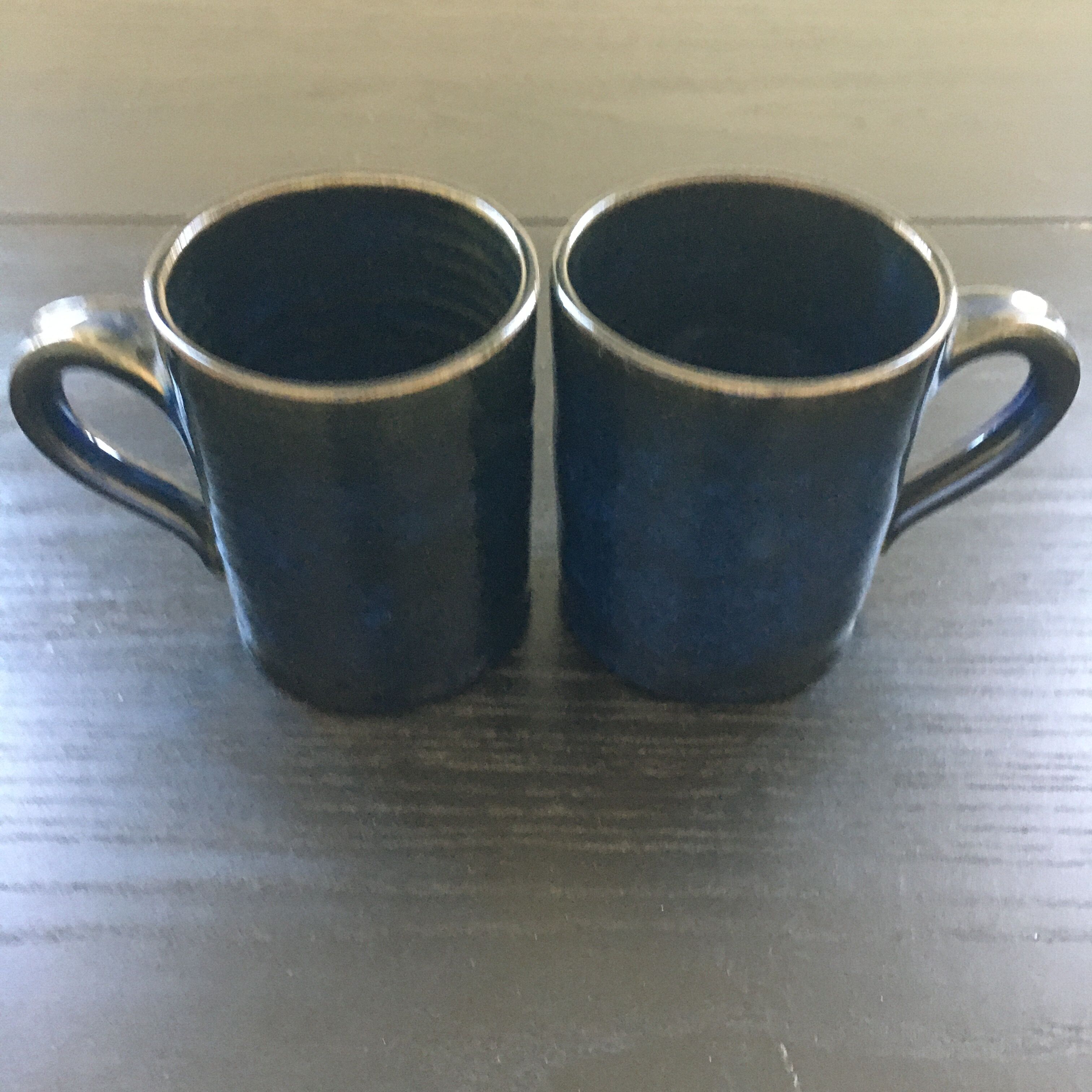 Pair of midnight blue mugs