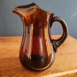 Carafe à Sangria Vintage Espagnole - Pichet en Verre Ambré Rétro