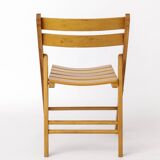 1 of 4 Vintage Folding Chair, 1950s–1960s German Design, Beech Wood