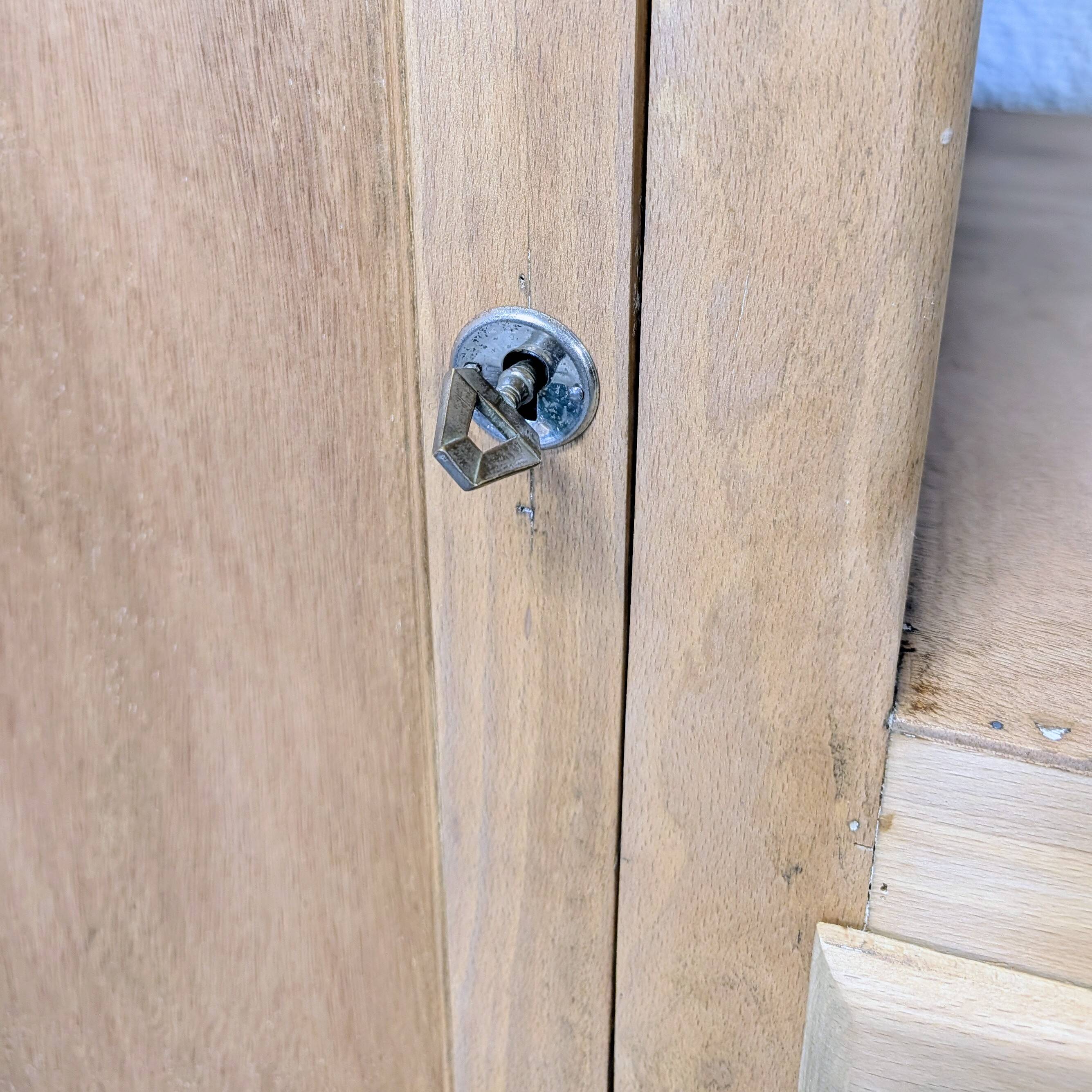 Armoire, penderie 1 porte et commode 3 tiroirs vintage