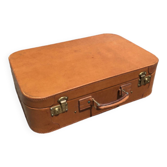 Pigskin leather suitcase