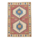 4x6 Burgundy & Blue Oriental Vintage Rug, 132x190Cm