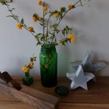 Bocal ancien en verre vert