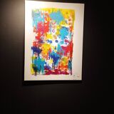 Abstract painting by decorator Erik Huet Alvarez