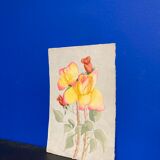 Watercolor with vintage roses