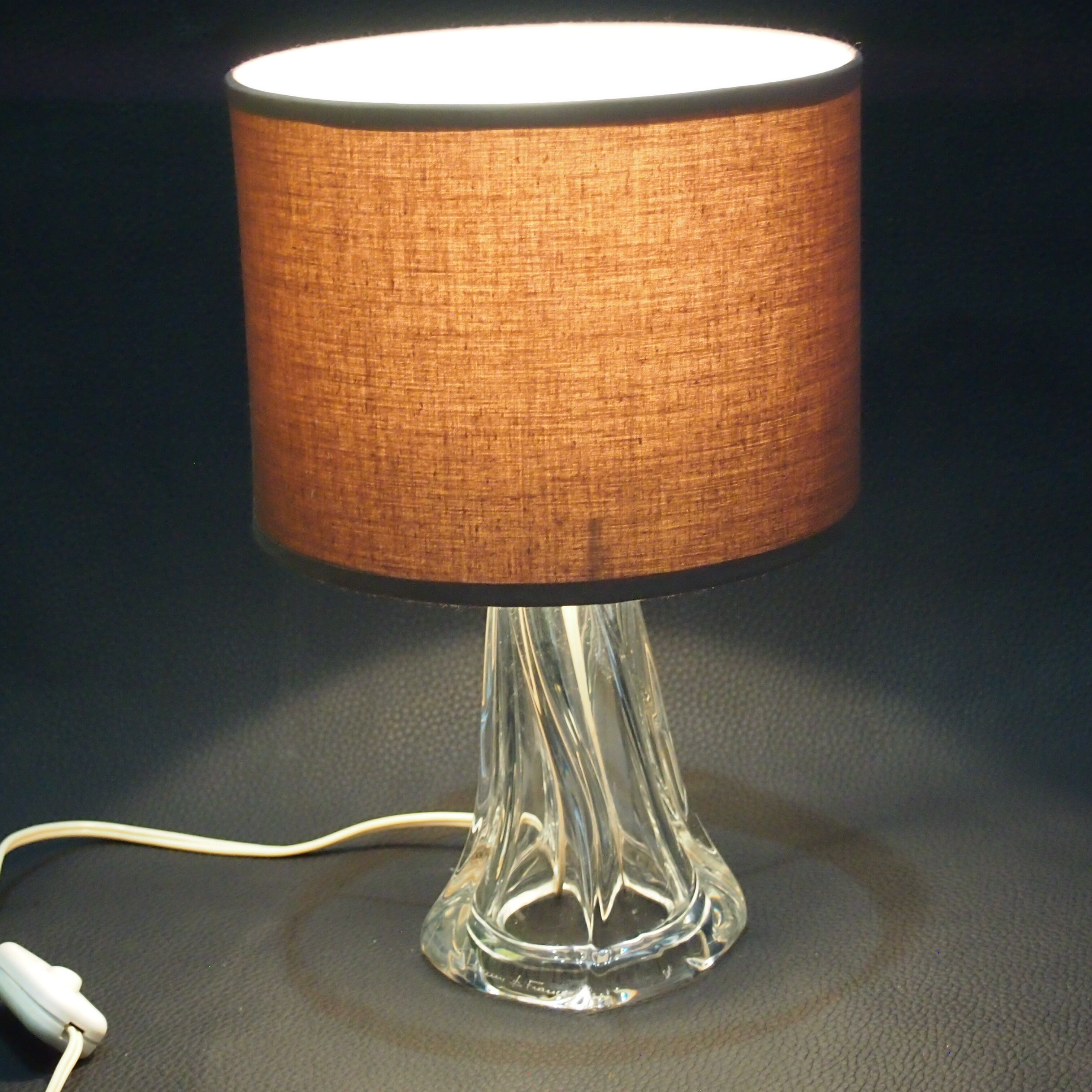 Daum France/vintage/crystal floor lamp