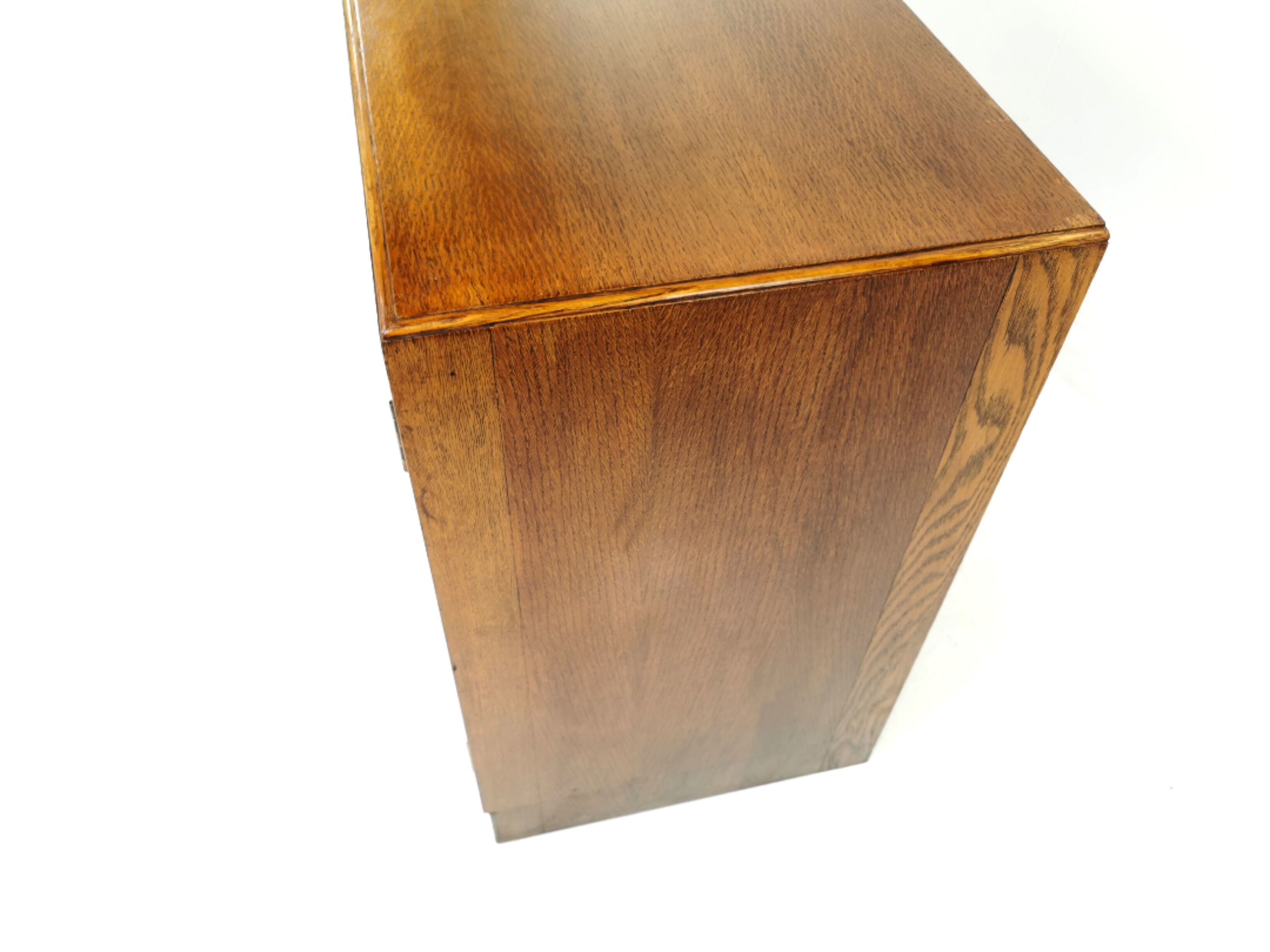 Art deco oak sideboard military campaign heals