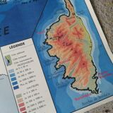 Carte scolaire vintage mdi FRANCE Méditerranée