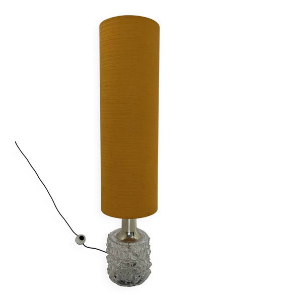 Lampe vintage en verre bulle et chrome de Doria Leuchten, Allemagne, années 1960.