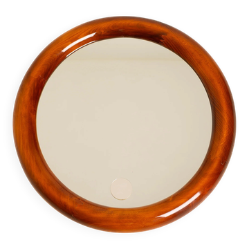Italian Mid-Century Round Mirror