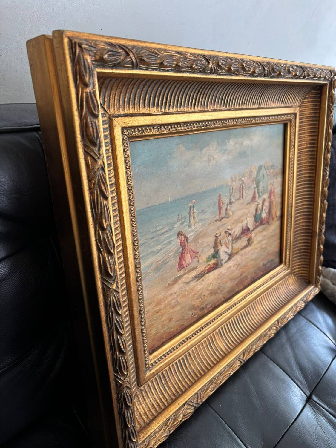 Antique oil painting signed R Wilson, early 20th century