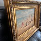 Antique oil painting signed R Wilson, early 20th century
