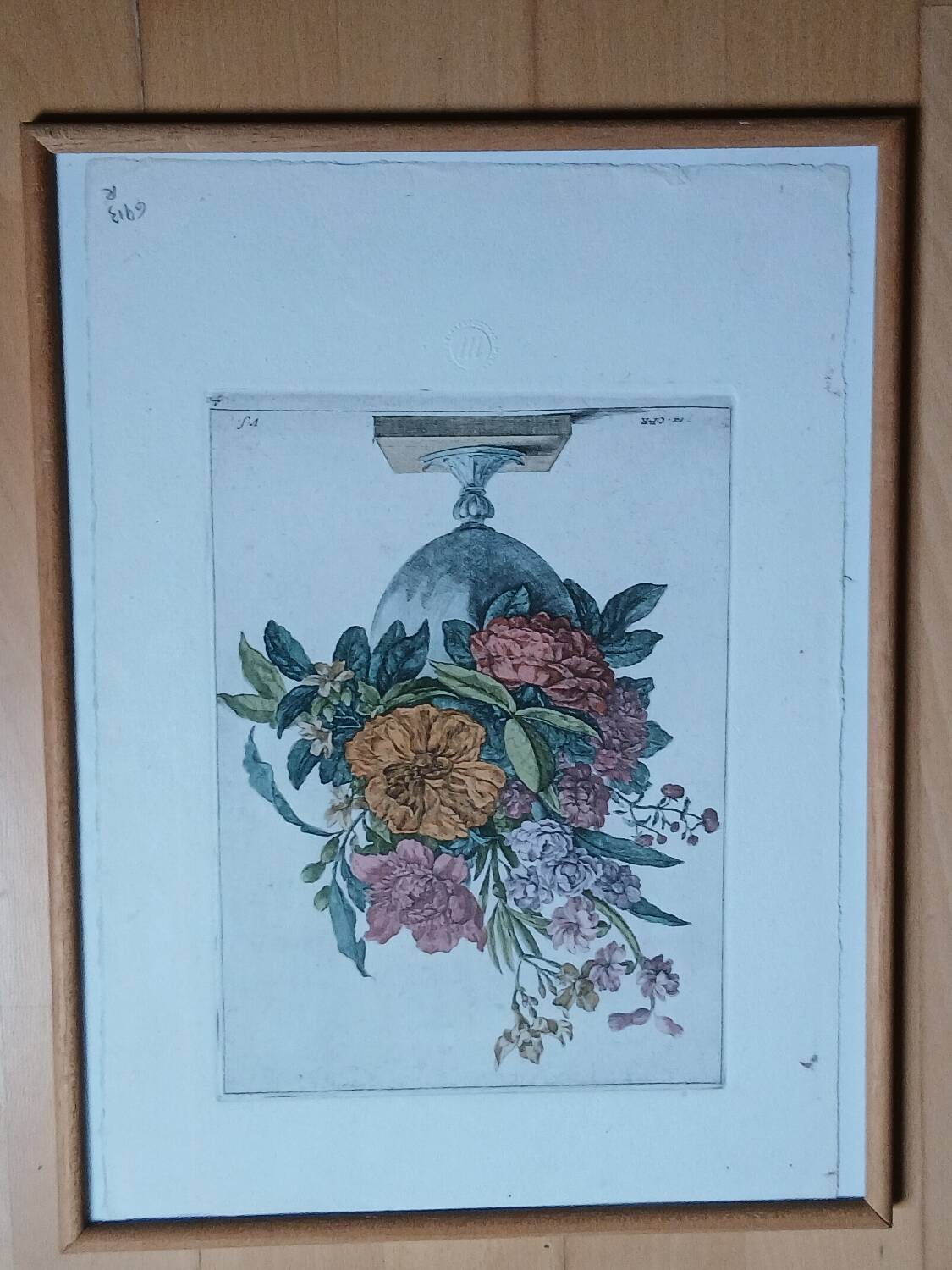 Vintage Botanical Engraving - Louvre Museum Edition - 18th Century Bouquet