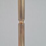 Tripod floor lamp in brass and bakelite 1950