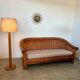 Ancien canapé 3 en rotin design italien des années 70 vintage