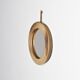 Glazed stoneware mirror, France, circa 1970