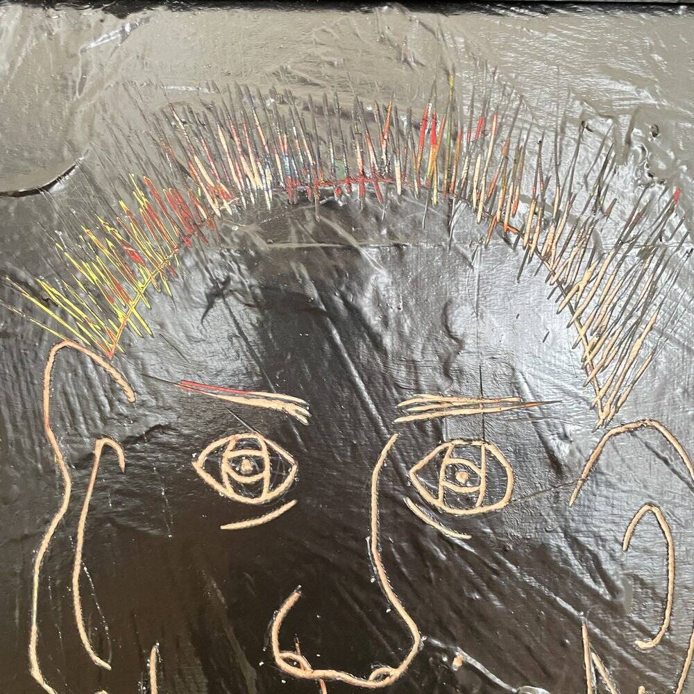 Bachmann, Portrait of a Man, 2022, Acrylic, Framed