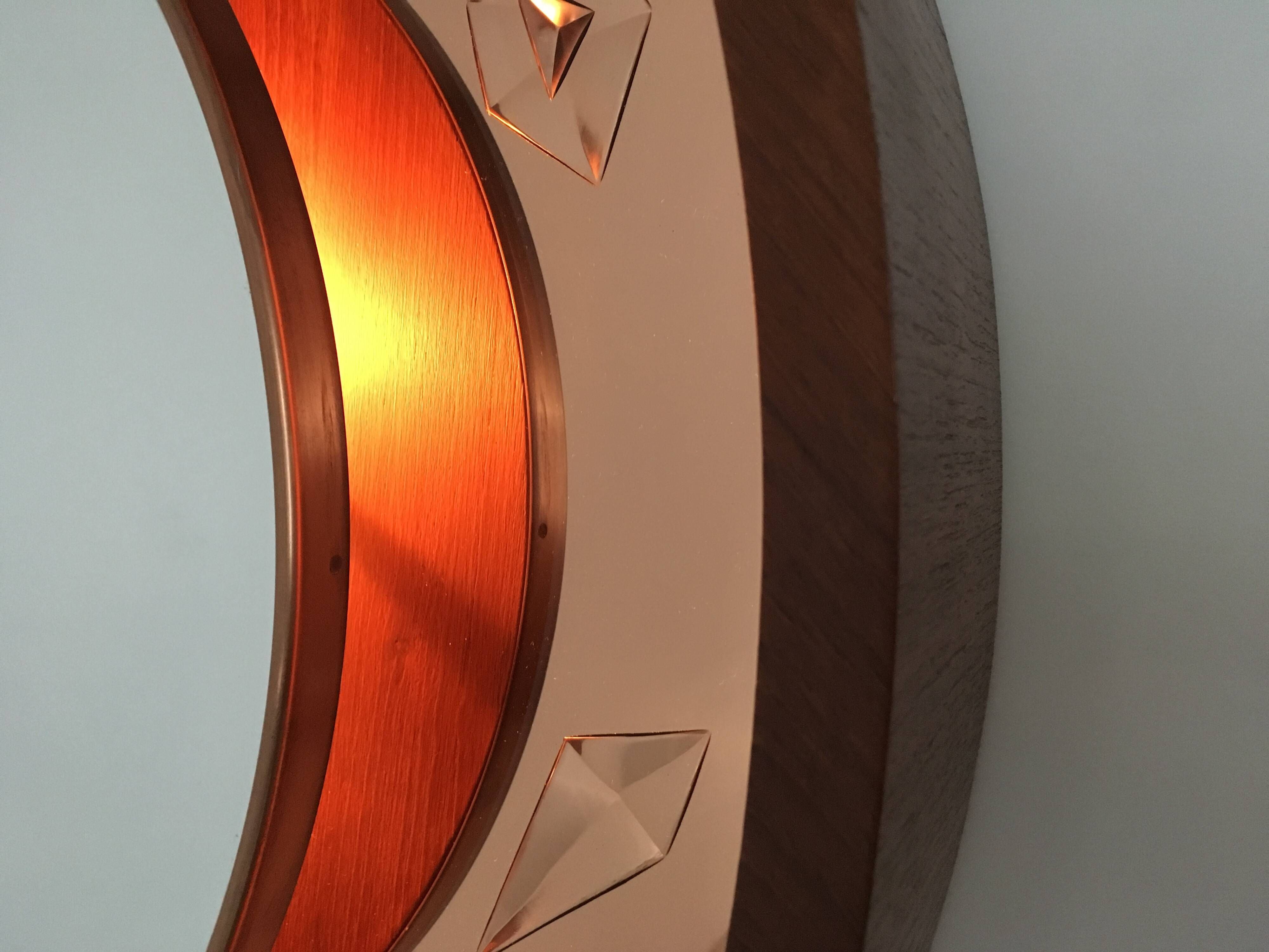 Vintage Wall Mirror attributed to Guglielmo Ulrich by Fontana Arte, Italy