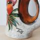 Vintage vase enamels of flowers signed Tess