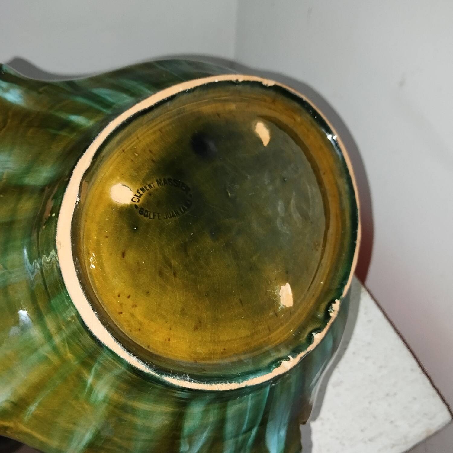 Coupe céramique art-nouveau Clement Massier