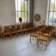 12 80s beech chairs