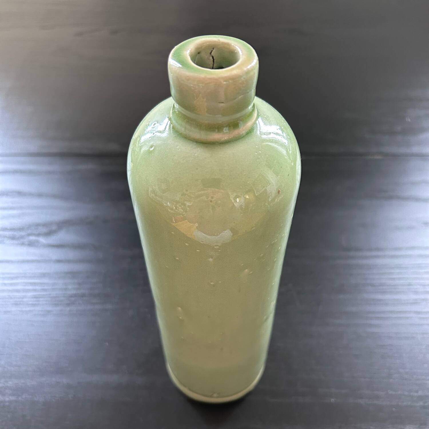 Soliflore bouteille céladon
