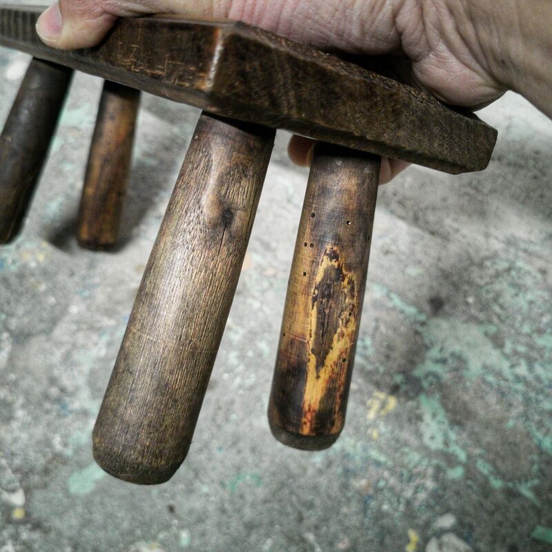 Wooden footrest