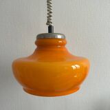 Plafonnier en verre des années 1970