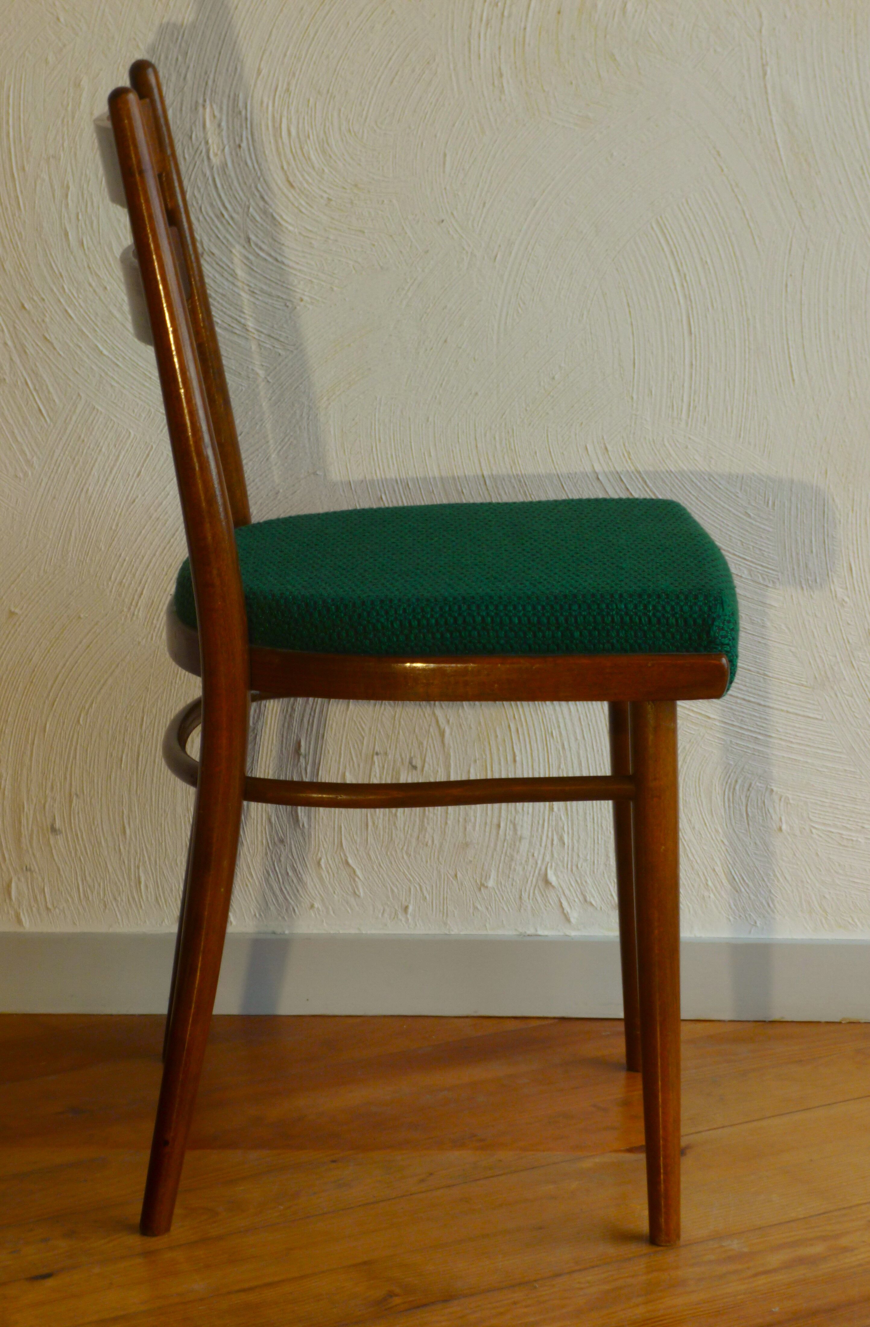 Set of 4 Czech chairs, 60s